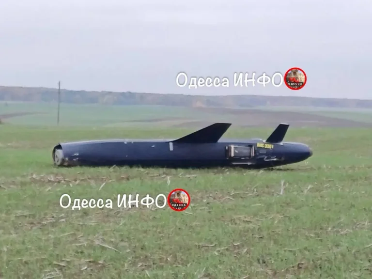 Невстановлена крейсерська ракета російського походження розбилася в Одеській області, рухаючись майже 900 км/год