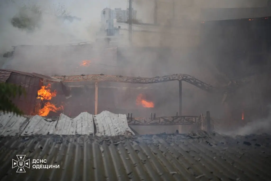 Пожежа у складському приміщенні меблевого підприємства на вулиці Дальницькій в Одесі