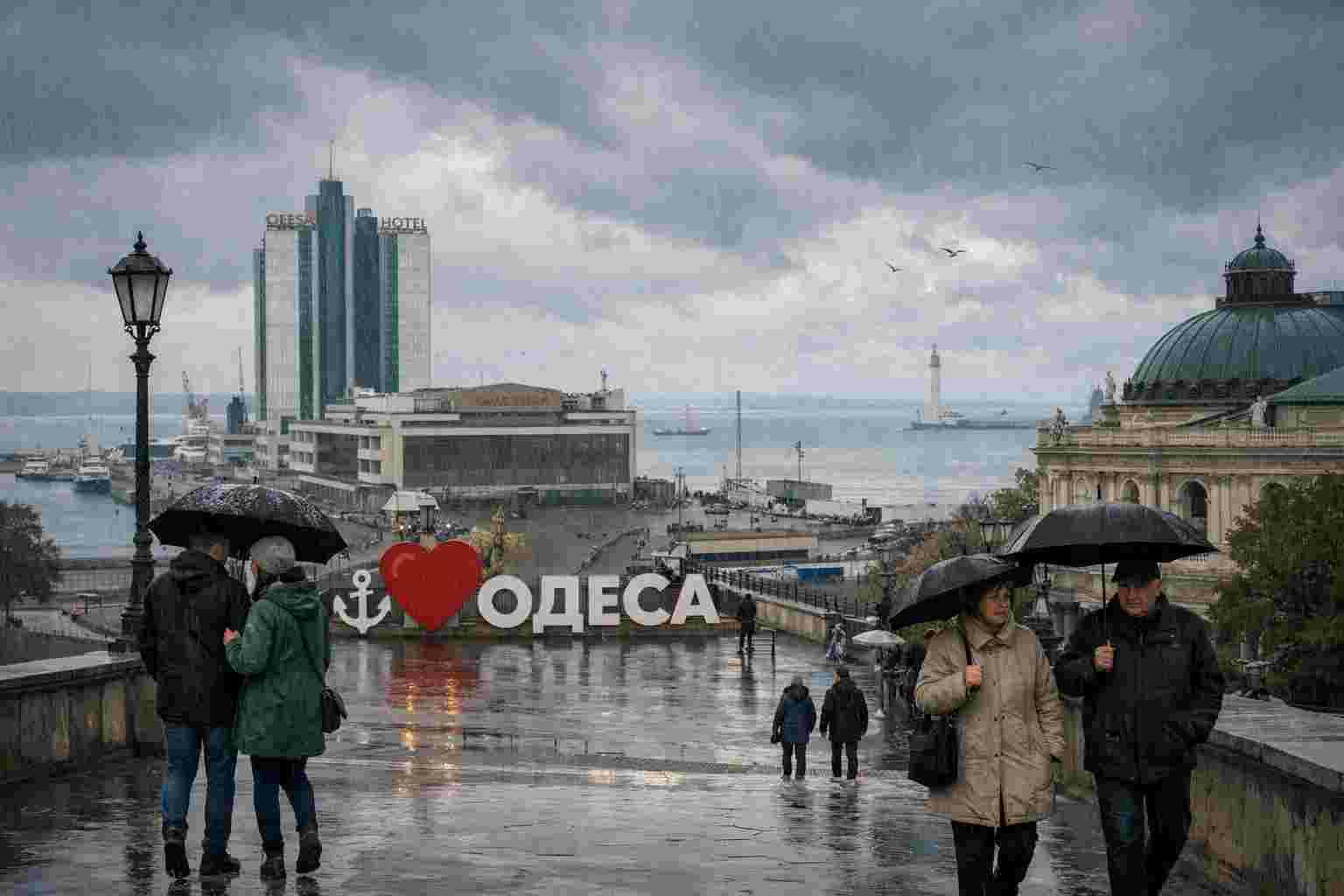 18 жовтня в портовому місті на узбережжі Чорного моря очікуються опади й похолодання
