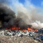 Ввечері в Рені загорілося сміттєзвалище