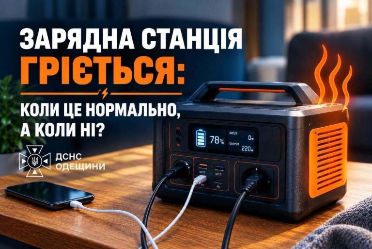 Жителям Одеси роз'яснили, за яких обставин підзарядний пристрій стає надто гарячим і становить загрозу